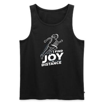 Ultra Running Ultramarathon Runner Marathoner - Men's Premium Organic Tank Top - black - Front - Michal (187cm)
