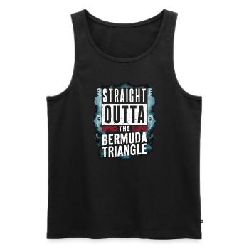 Mysterious disappearances in the Bermuda Triangle - Men's Premium Organic Tank Top - black - Front - AI Model Male 178 light (178cm)