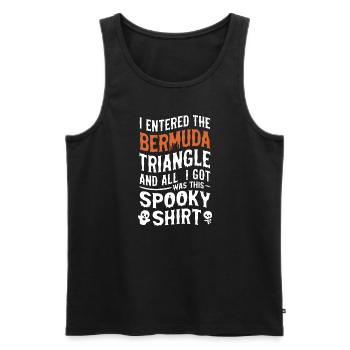 Mysterious disappearances in the Bermuda Triangle - Men's Premium Organic Tank Top - black - Front - AI Model Male 178 light (178cm)