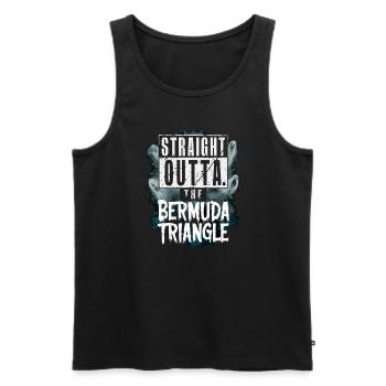 Mysterious disappearances in the Bermuda Triangle - Men's Premium Organic Tank Top - black - Front - AI Model Male 178 light (178cm)
