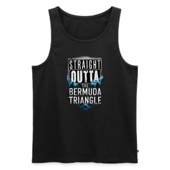 Mysterious disappearances in the Bermuda Triangle - Men's Premium Organic Tank Top - black - Front - AI Model Male 178 light (178cm)