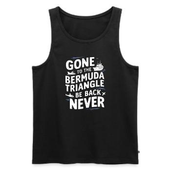 Mysterious disappearances in the Bermuda Triangle - Men's Premium Organic Tank Top - black - Front - AI Model Male 178 light (178cm)