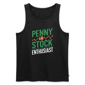 Börsenhändler, Forex-händler, Anlegerhandel - Männer Premium Bio Tank Top - Schwarz - Vorne - Michal (187cm)