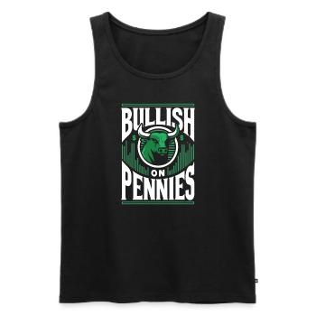 Börsenhändler, Forex-händler, Anlegerhandel - Männer Premium Bio Tank Top - Schwarz - Vorne - Michal (187cm)