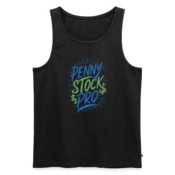 Börsenhändler, Forex-händler, Anlegerhandel - Männer Premium Bio Tank Top - Schwarz - Vorne - Michal (187cm)