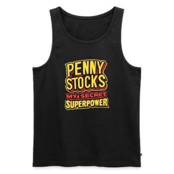 Börsenhändler, Forex-händler, Anlegerhandel - Männer Premium Bio Tank Top - Schwarz - Vorne - Michal (187cm)
