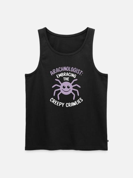 Pet Spider, Tarantula, Spider Lover - Men's Premium Organic Tank Top - black