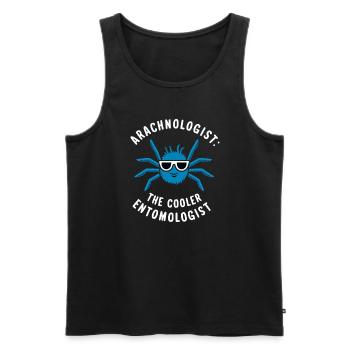 Pet Spider, Tarantula, Spider Lover - Men's Premium Organic Tank Top - black - Front - AI Model Male 178 light (178cm)