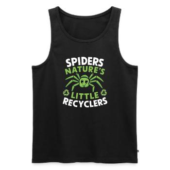 Pet Spider, Tarantula, Spider Lover - Men's Premium Organic Tank Top - black - Front - AI Model Male 178 light (178cm)