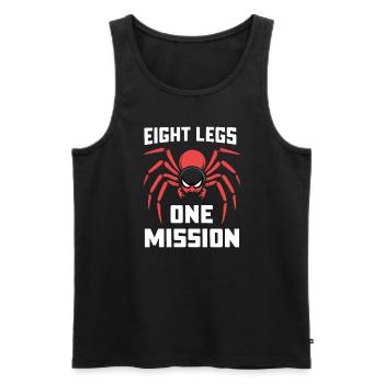 Pet Spider, Tarantula, Spider Lover - Men's Premium Organic Tank Top - black - Front - AI Model Male 178 light (178cm)