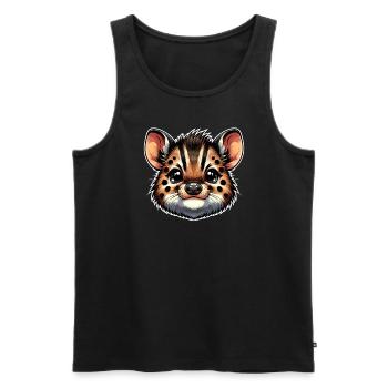 Cute Pudu Deer South America Cartoon Deer - Men's Premium Organic Tank Top - black - Front - Michal (187cm)