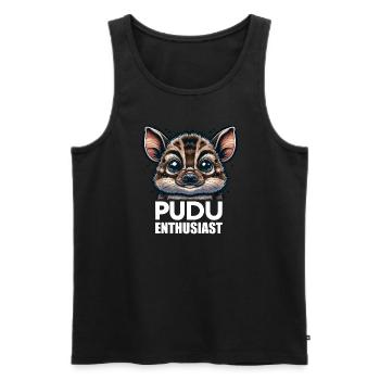 Niedlicher Pudu-hirsch Südamerika Cartoon-hirsch - Männer Premium Bio Tank Top - Schwarz - Vorne - Michal (187cm)