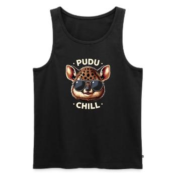 Cute Pudu Deer South America Cartoon Deer - Men's Premium Organic Tank Top - black - Front - Michal (187cm)