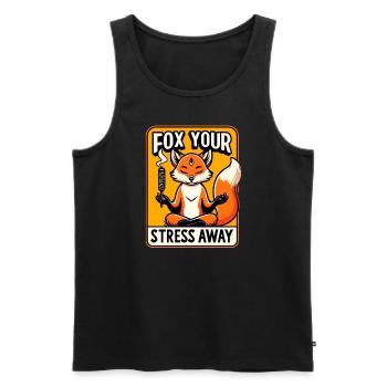 Smudge Sage Feder Spirituelle Hexerei Meditieren - Männer Premium Bio Tank Top - Schwarz - Vorne - Michal (187cm)
