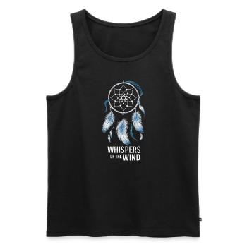 Dream Catcher Bohemian Spiritual Dreamcatcher - Männer Premium Bio Tank Top - Schwarz - Vorne - Michal (187cm)
