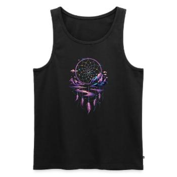 Dream Catcher Bohemian Spiritual Dreamcatcher - Männer Premium Bio Tank Top - Schwarz - Vorne - AI Model Male 178 light (178cm)