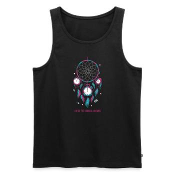 Dream Catcher Bohemian Spiritual Dreamcatcher - Männer Premium Bio Tank Top - Schwarz - Vorne - AI Model Male 178 light (178cm)