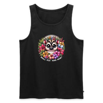 Cute Pudu Deer South America Cartoon Deer - Men's Premium Organic Tank Top - black - Front - Michal (187cm)