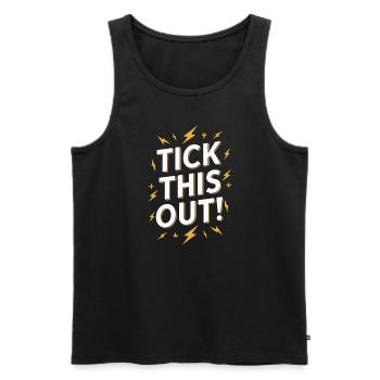 Tourette-syndrom-bewusstsein Neurodiverse - Männer Premium Bio Tank Top - Schwarz - Vorne - AI Model Male 178 light (178cm)