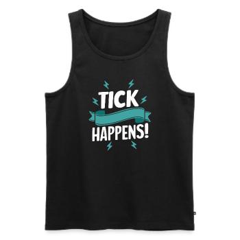 Tourette-syndrom-bewusstsein Neurodiverse - Männer Premium Bio Tank Top - Schwarz - Vorne - AI Model Male 178 light (178cm)