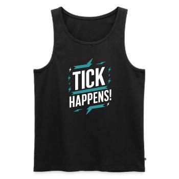 Tourette-syndrom-bewusstsein Neurodiverse - Männer Premium Bio Tank Top - Schwarz - Vorne - AI Model Male 178 light (178cm)