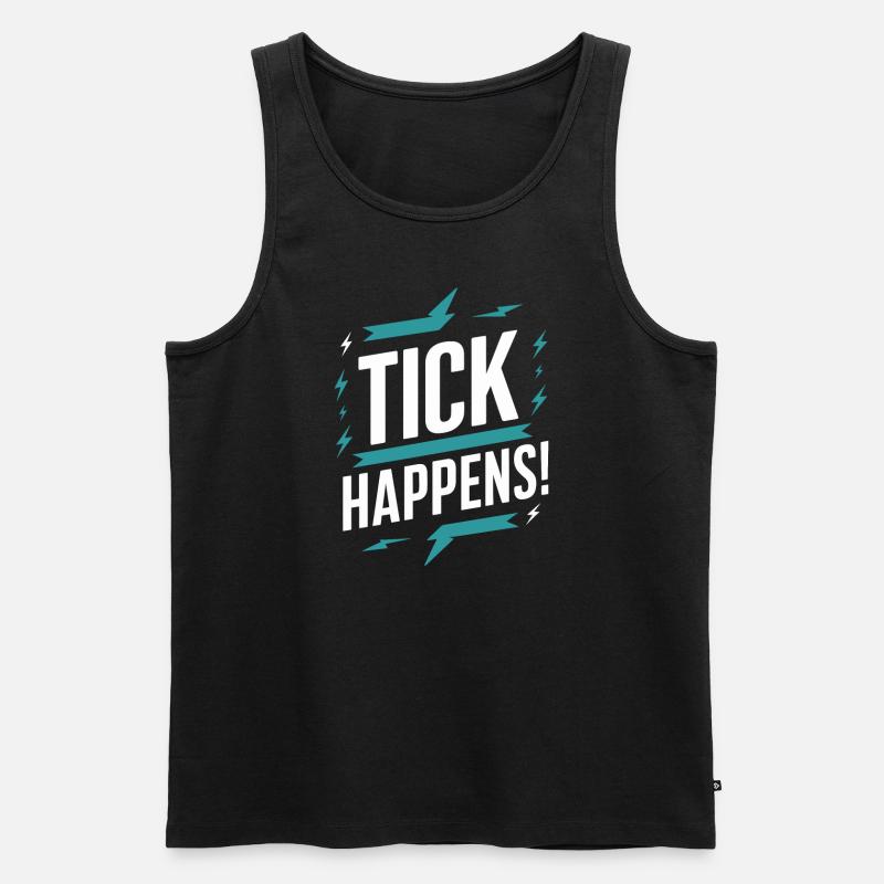 Tourette-syndrom-bewusstsein Neurodiverse - Männer Premium Bio Tank Top - Schwarz