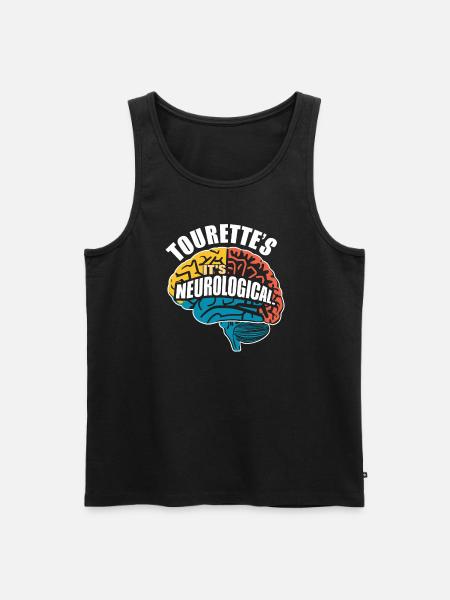 Tourette's Syndrome Awareness Neurodiverse - Men's Premium Organic Tank Top - black
