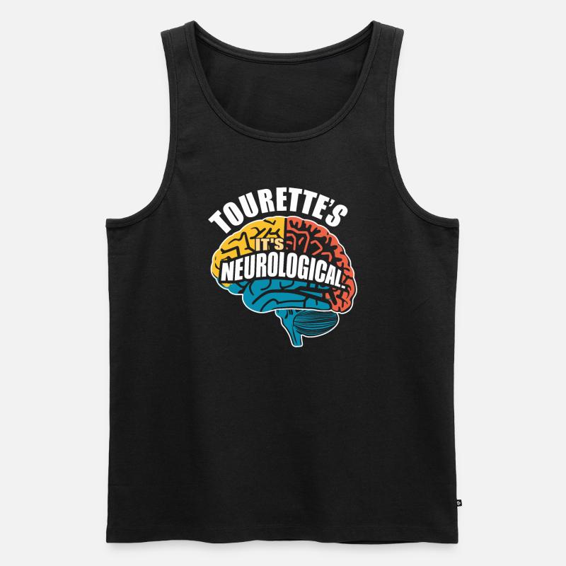 Tourette-syndrom-bewusstsein Neurodiverse - Männer Premium Bio Tank Top - Schwarz