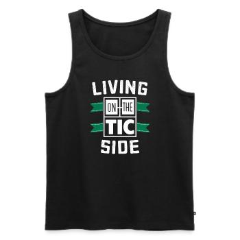 Tourette-syndrom-bewusstsein Neurodiverse - Männer Premium Bio Tank Top - Schwarz - Vorne - AI Model Male 178 light (178cm)