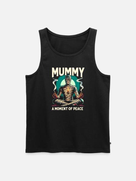 Ghost Monster Meditation, Mindfulness, - Men's Premium Organic Tank Top - black