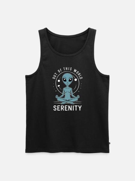 meditation, mindfulness, relaxation and - Men's Premium Organic Tank Top - black
