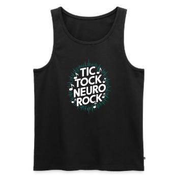 Tourette-syndrom-bewusstsein Neurodiverse - Männer Premium Bio Tank Top - Schwarz - Vorne - AI Model Male 178 light (178cm)