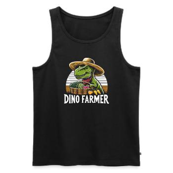 Bonsai Master T-Rex Dinosaur Gardening for - Men's Premium Organic Tank Top - black - Front - Michal (187cm)