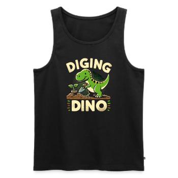 Bonsai Master T-Rex Dinosaur Gardening for - Men's Premium Organic Tank Top - black - Front - Michal (187cm)