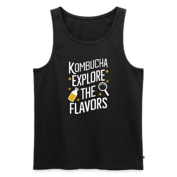 Vorteile Von Kombucha Für Brewer Maker Tea Lover - Männer Premium Bio Tank Top - Schwarz - Vorne - AI Model Male 178 light (178cm)