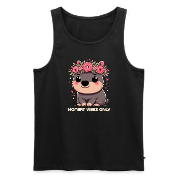 Se sentir Wombat-Tastic aujourd’hui - Wombat drôle - Débardeur bio Premium Homme - noir - Devant - Michal (187cm)