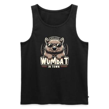 Se sentir Wombat-Tastic aujourd’hui - Wombat drôle - Débardeur bio Premium Homme - noir - Devant - Michal (187cm)