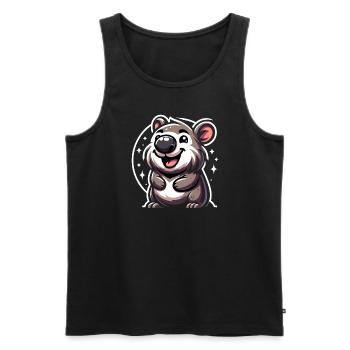 Se sentir Wombat-Tastic aujourd’hui - Wombat drôle - Débardeur bio Premium Homme - noir - Devant - Michal (187cm)