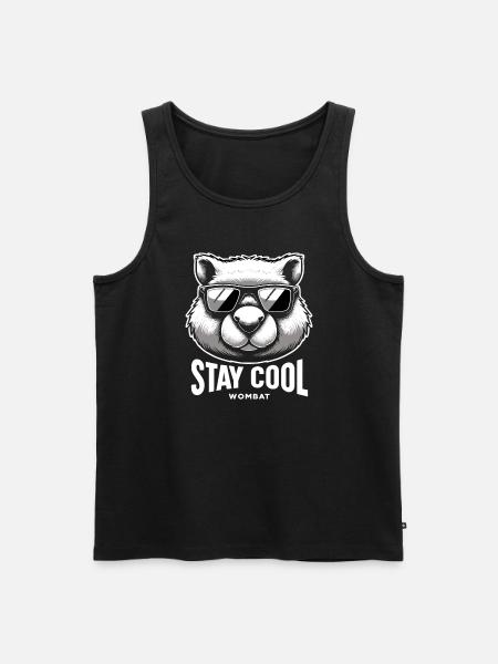 Feeling Wombat-Tastic Today - Funny Wombat - Men's Premium Organic Tank Top - black