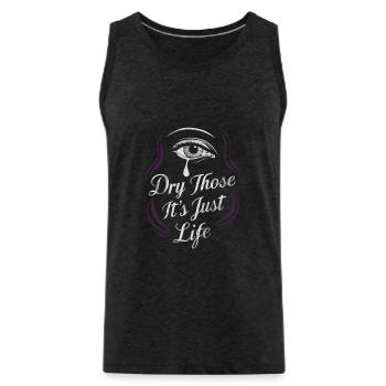 Emo Revival und Alternative Mode für Szene Kids - Männer Premium Bio Tank Top - Anthrazit - Vorne - Alexander (188cm)