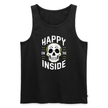 Renouveau de l’emo et mode alternative pour les enfants de la scène - Débardeur bio Premium Homme - noir - Devant - AI Model Male 178 light (178cm)