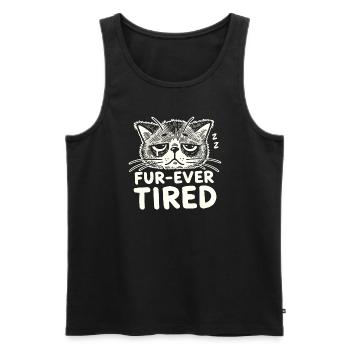 Emo Cat Design for Gothic Cat Lovers and - Men's Premium Organic Tank Top - black - Front - Michal (187cm)