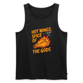 Hot Chicken Wings Spicy Wings Buffalo Wings - Männer Premium Bio Tank Top - Schwarz - Vorne - AI Model Male 178 light (178cm)