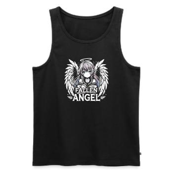 Art de l’anime et esthétique gothique pour la mode alternative - Débardeur bio Premium Homme - noir - Devant - AI Model Male 178 light (178cm)