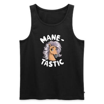 Funny horse motifs for horse lovers and - Men's Premium Organic Tank Top - black - Front - Michal (187cm)
