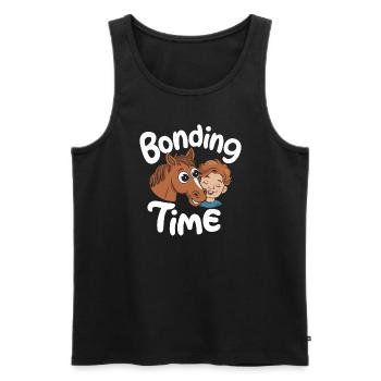 Funny horse motifs for horse lovers and - Men's Premium Organic Tank Top - black - Front - Michal (187cm)