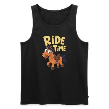 Funny horse motifs for horse lovers and - Men's Premium Organic Tank Top - black - Front - Michal (187cm)