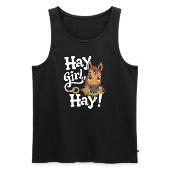 Funny horse motifs for horse lovers and - Men's Premium Organic Tank Top - black - Front - Michal (187cm)