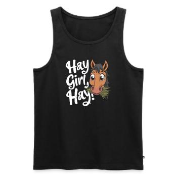 Funny horse motifs for horse lovers and - Men's Premium Organic Tank Top - black - Front - Michal (187cm)