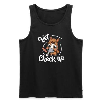 Funny horse motifs for horse lovers and - Men's Premium Organic Tank Top - black - Front - Michal (187cm)